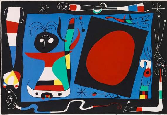 #JoanMiró- La Femme au Miroir, 1956.