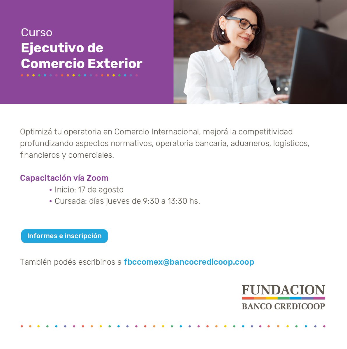 📢Nuevo Lanzamiento por Cupos Completos del "Curso Ejecutivo de Comercio Exterior".
🗓️Inicia jueves 17 de agosto.
✍️Inscripción y más información en:
fundacioncredicoop.com.ar/curso-ejecutiv…
#comercioexterior #logística #aduanasycomercioexterior #Pymes #operatoriabancaria