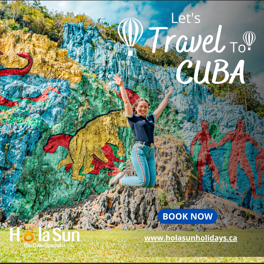Hola Sun Holidays has over 12 amazing destinations to choose from! 
Where's your favorite place to visit in Cuba? Let us know in the comments below! ✈️🇨🇺  #HolaSunHolidays #CubaVacation #BeachLife #CrystalClearWaters #TravelGoals #VacationVibes #TravelFavorites