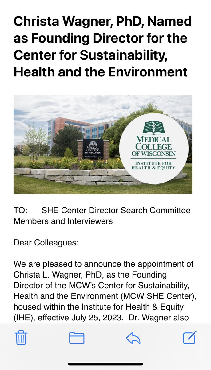 JoeKerschnerMD's tweet photo. So excited for Dr. Wagner to lead the SHE Center and ⁦@MedicalCollege⁩ forward in this work!!! https://t.co/p1XfW65AaQ