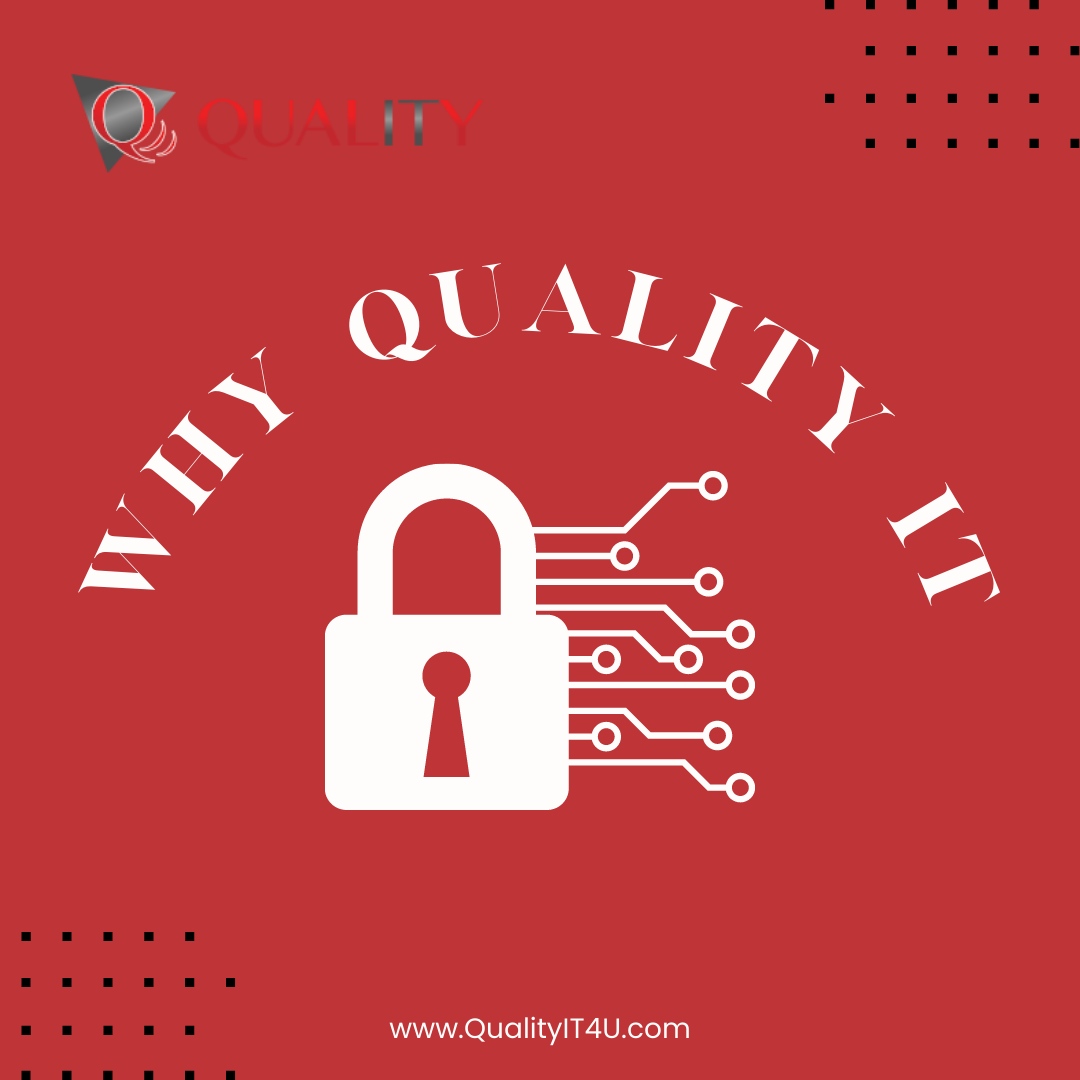 Why choose Quality IT? Ensuring you have the right IT company for your business is no easy task. At Quality IT, we make it an easy decision. Our service is in our name. It sets us apart from the rest. Learn more at qualityit4u.com #QualityIT #Information