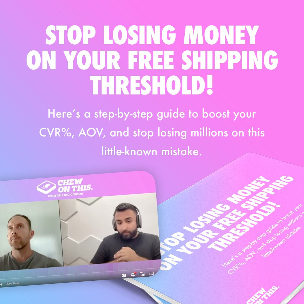 ashvinmelwani's tweet photo. You’re making a small CRO mistake and it’s costing you millions. 💰

This is why I created a FREE resource on the RIGHT WAY to set the Free Shipping Threshold for your brand.

If you want to improve your AOV &amp; CVR...

Like + RT + Comment, and I'll DM it to u

(Must be following) https://t.co/mDWFIQMVad