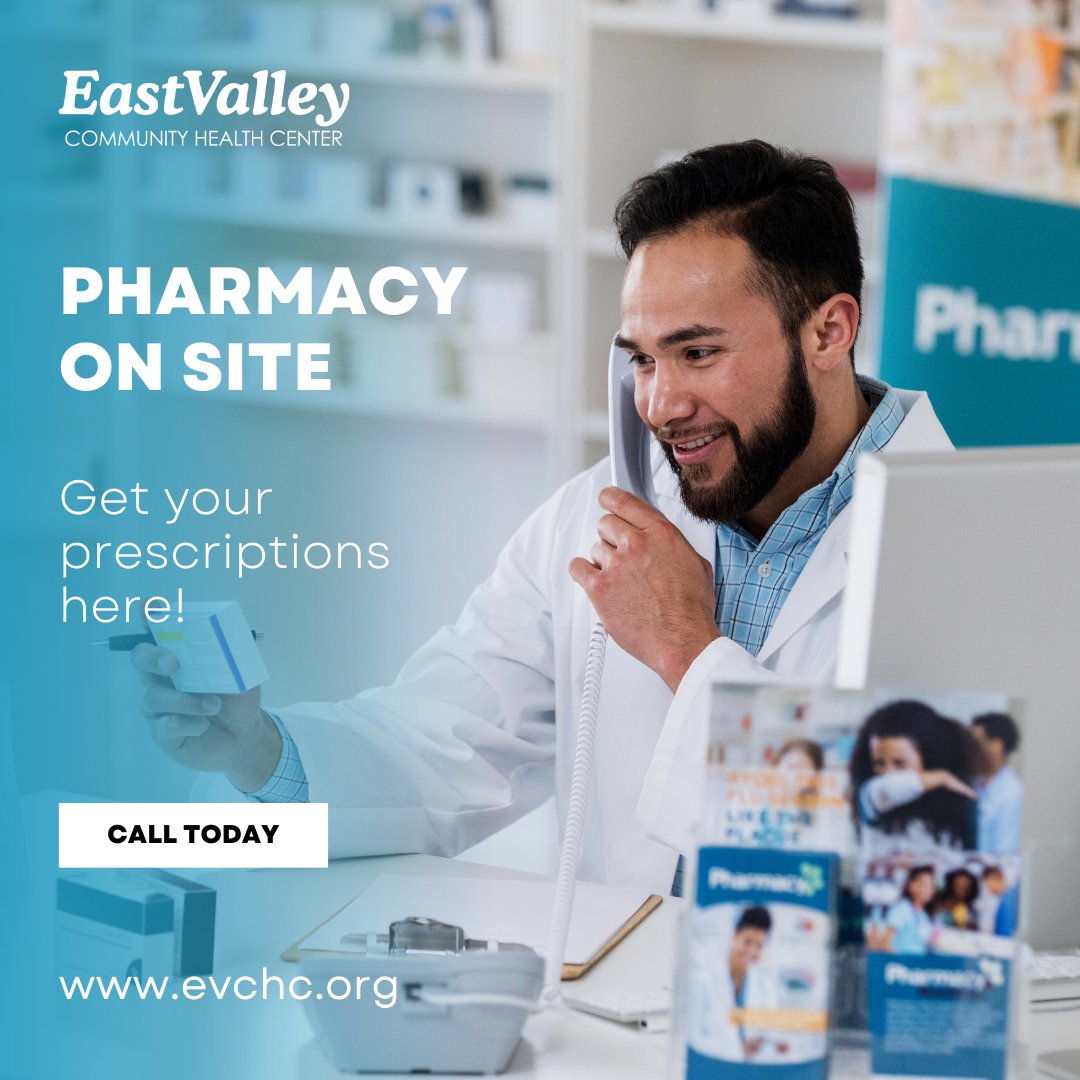 EastValleyCHC's tweet photo. Get your prescriptions and medication here!
Before you leave, take advantage of our full-service pharmacy.
#evchc #health #EastValleyCHC #healthcare #medicare #pharmacy #prescriptions #WestCovina #Pomona #Covina #LaPuente #ElMonte https://t.co/RAVMr85HuX