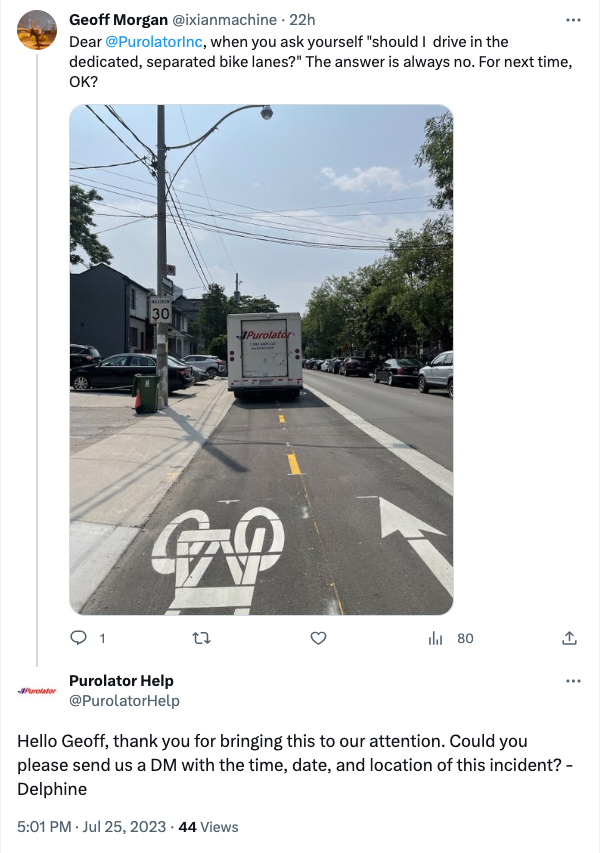 ixianmachine's tweet photo. @PurolatorInc July 26, 15:07 585 Wellington St w https://t.co/Wkef4gau9B