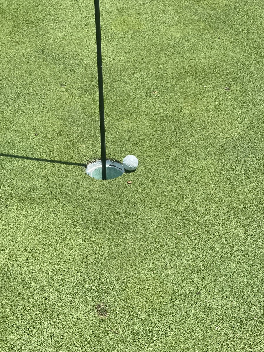 Par 3, 179 yard 8 iron… that managed to go 178 yards 11 inches… Golf is a stupid game