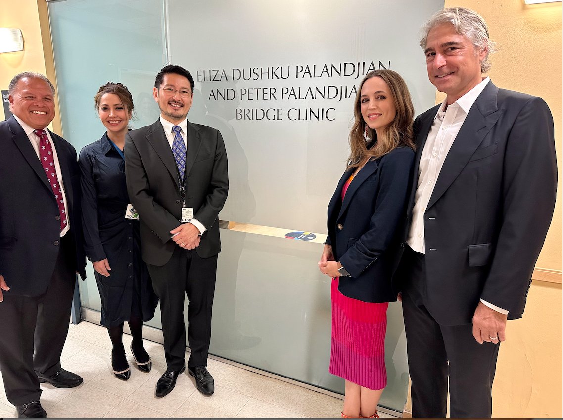 megansarahj's tweet photo. NEWS: Intercontinental CEO Peter Palandjian has confirmed to me that he and his wife, actress @elizadushku, have donated $7.5 million to establish an addiction recovery clinic at Brigham and Women's:  The Eliza Dushku Palandjian and Peter Palandjian Bridge Clinic. https://t.co/fi3eB9gchQ