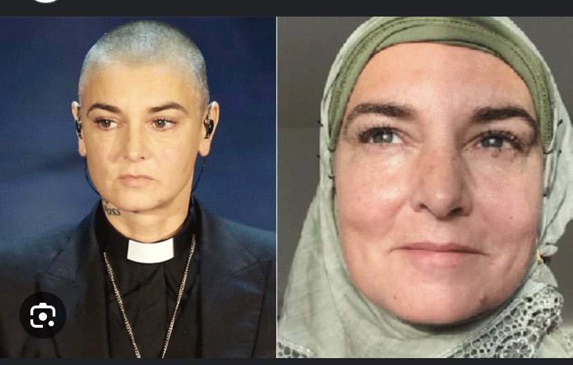 رحم الله المغنية الايرلندية سينديد اوه كونر  وغفر لها Sinead O’ Connor والتي توفيت عن عمر يناهز ٥٦ سنة.  اعتنقت الاسلام ولبست الحجاب عام ٢٠١٨م  واسمت نفسها بماجدة شهادة واخفت اسلامها  طوال حياتها ولم تشك يوماً بانها غير مسلمة. لقد رفضت الديانة الكاثوليكية واعتزت باسلامها .