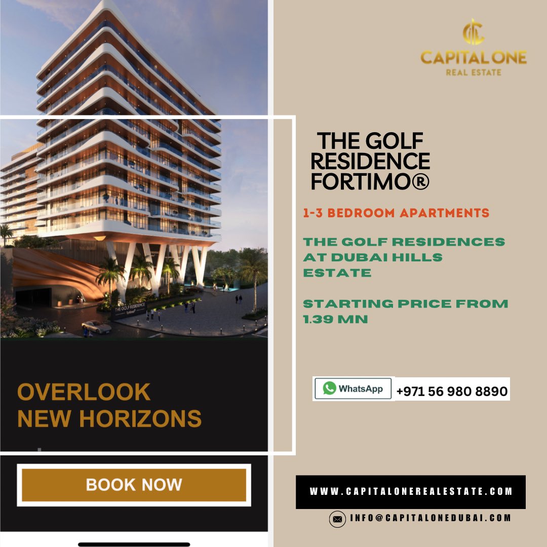 CapitalOneDubai's tweet photo. Experience ultimate luxury at #DubaiHillsGolfResidences! 🏢🏞️ Elevate your lifestyle with unparalleled comfort and sophistication in this prime address. 🌇 #CapitalOneRealEstate #LuxuryLivingDubai #RealEstate #DubaiHomes #UAE

https://t.co/ZANiGHAyci https://t.co/XGV5apP7dQ