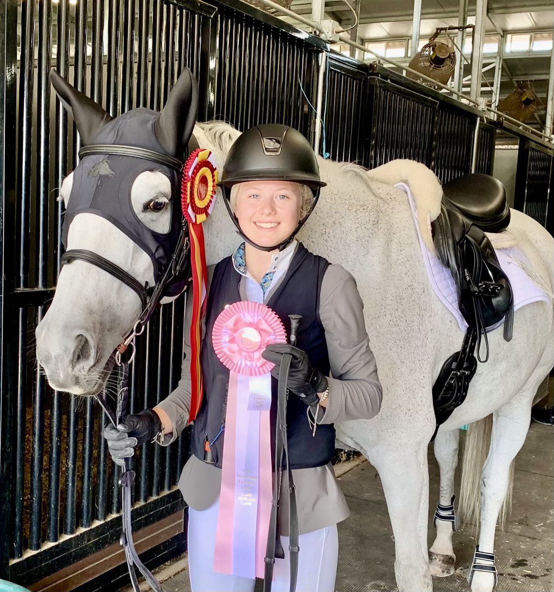 Cierra & Jenny were 1st, 2nd, 5th in the Classic & Res Champions in the High Ch Jprs at Tryon Summer 5 with ⁦@FoxcroftSchool⁩! A successful prep week before the USHJA Zone Jumper Championships 😎