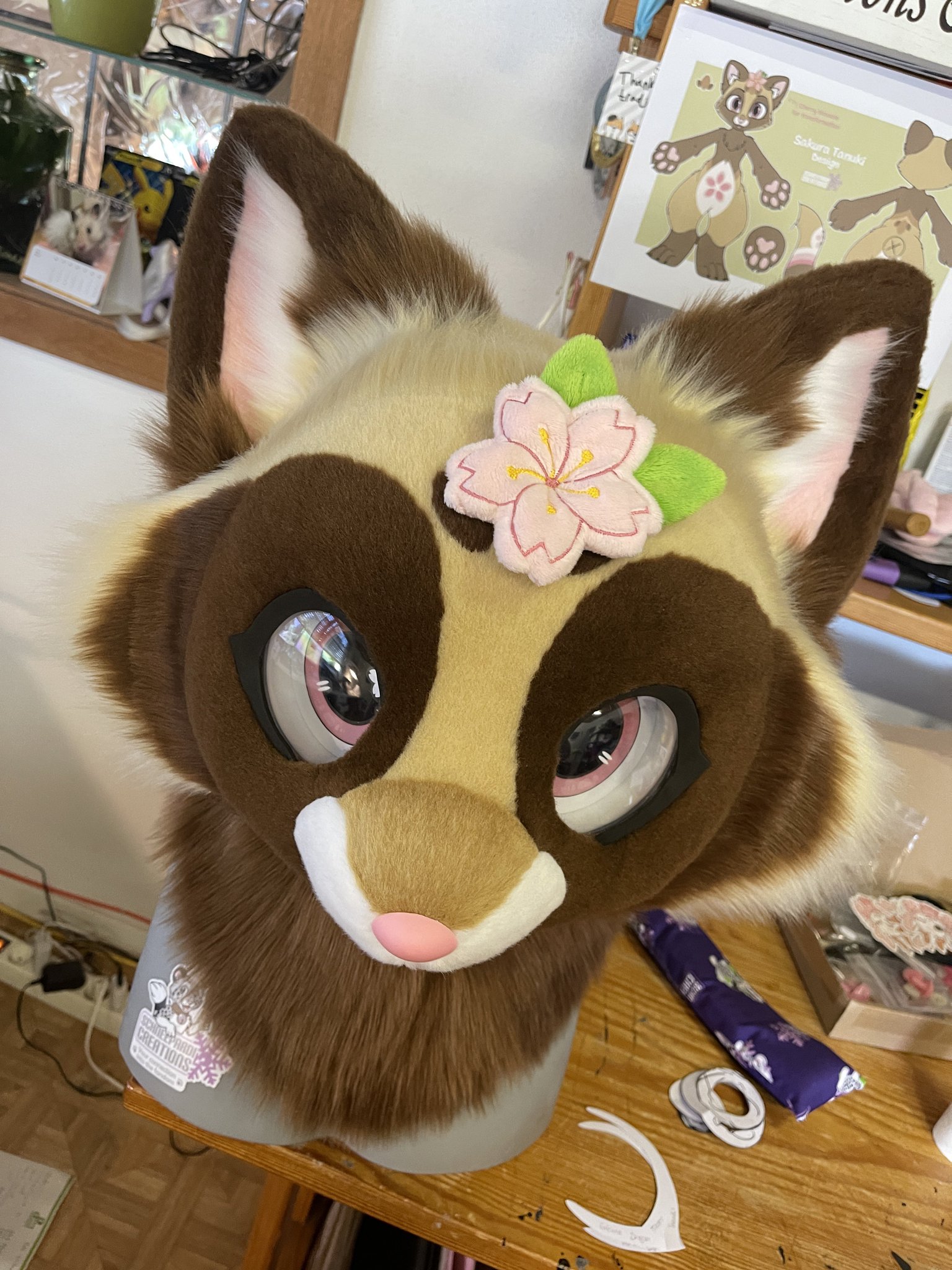 Ｋ－ｔａｎｕｋｉ Raccoon dog & Fox (Tanuki to Kitsune) Fox M size Plush Doll