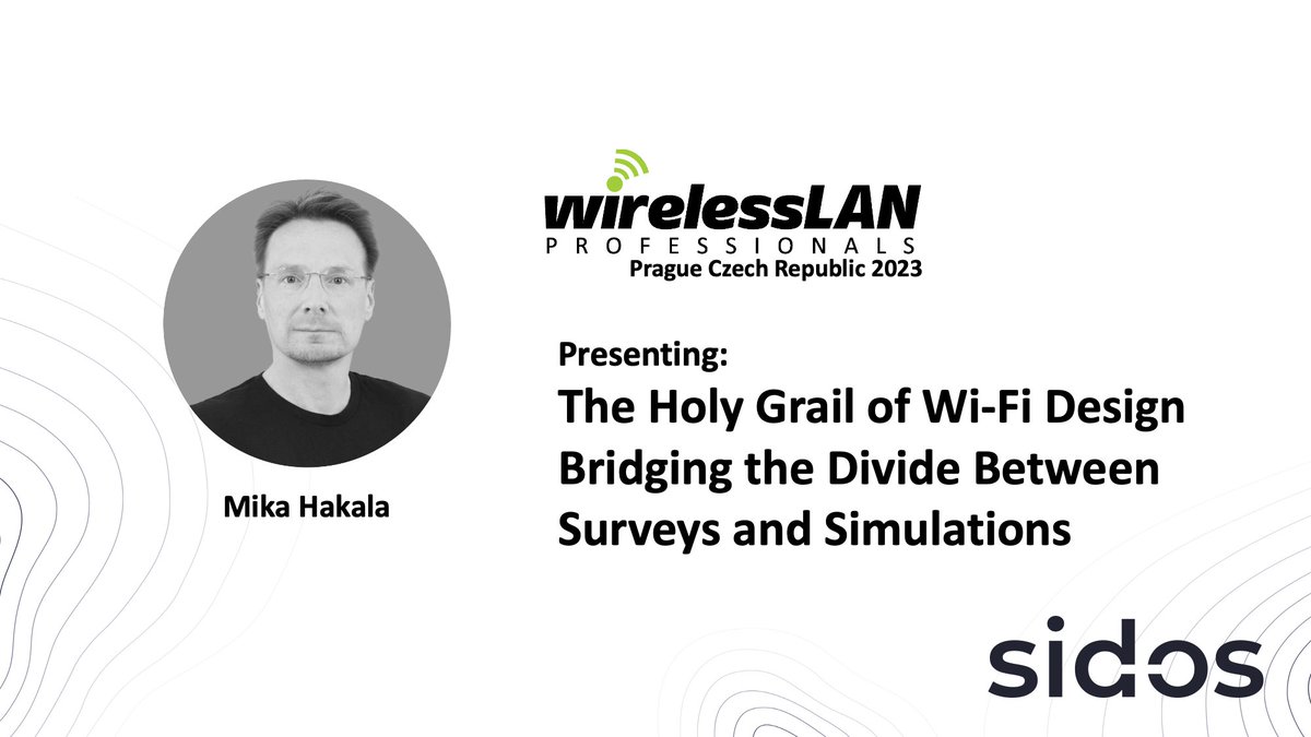 Excited to announce we've been chosen to present at #WLPC in Prague! Our CEO &amp; Founder, Mika Hakala, will cover how Digital Modeling Technology can help troubleshoot and design better Wi-Fi networks. Hope to see you all there! thewlpc.com/presentations/…