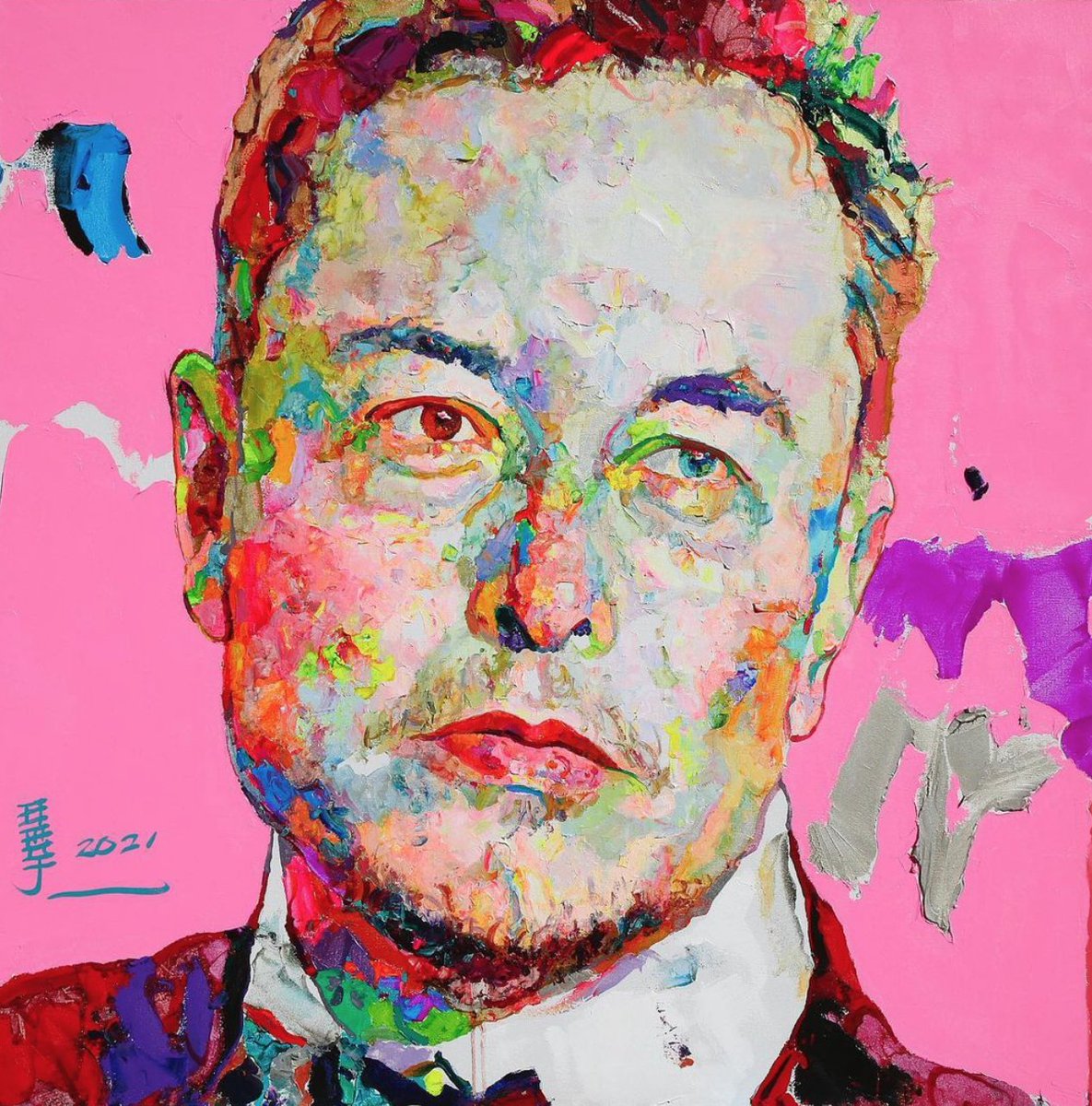 Ren Zhenyu: ELON #art #contemporaryart <a href="/elonmusk/">Elon Musk</a>