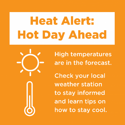Forecasts predict we are going to feel 90°F temps the next few days. This heat can be dangerous, especially for older adults. Check on your neighbors, friends, and family to make sure they’re staying cool! Recognize & treat heat-related illness: mass.gov/info-details/e…