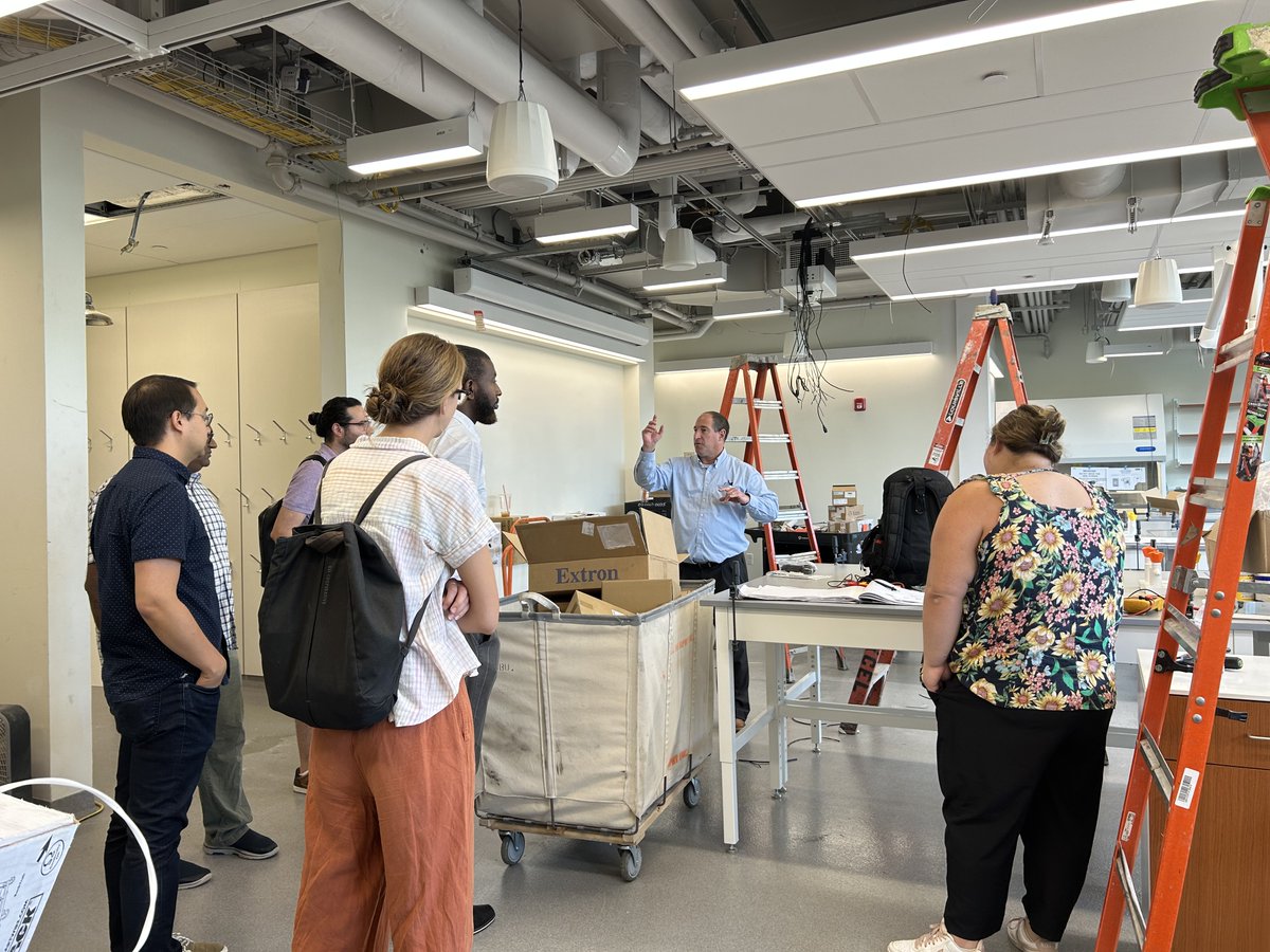 BCHCEngineering's tweet photo. Some of our faculty toured the service building yesterday! Department Chair Glenn Gaudette was able to give everyone the details on the finishing touches going in to the new labs and classrooms for the department. The building will be ready for students to use this fall semester! https://t.co/04uMw8zJhU