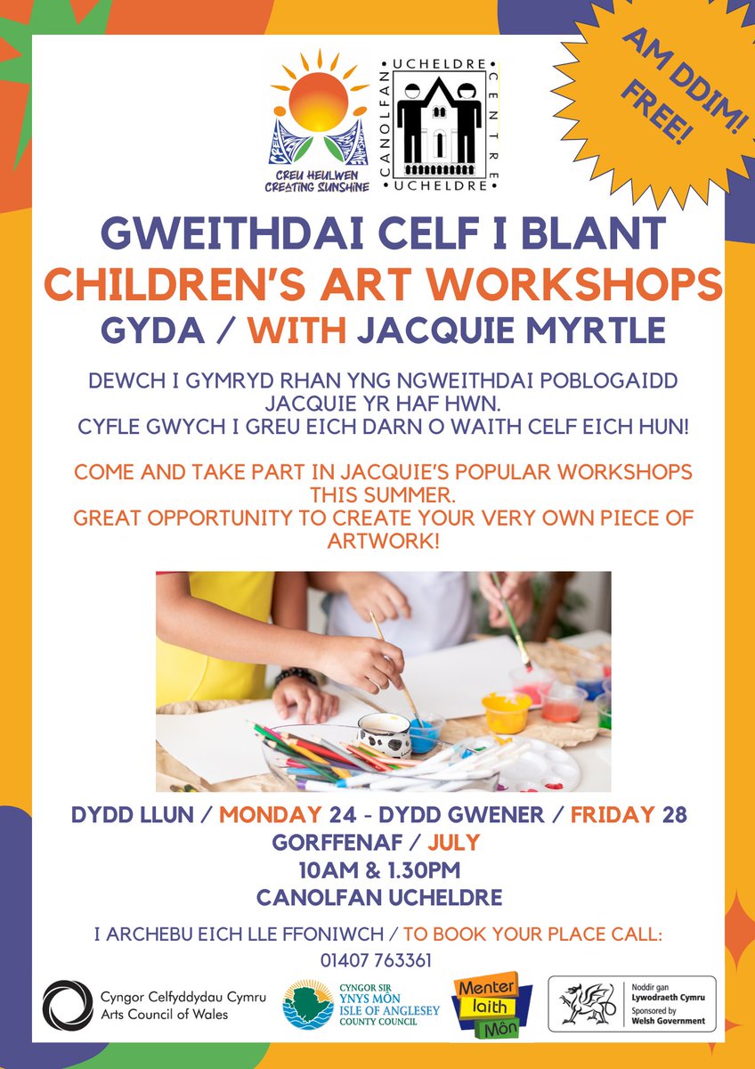 #GweithdaiCelfiBlant #Childrensartworkshop #FreeWorkshops