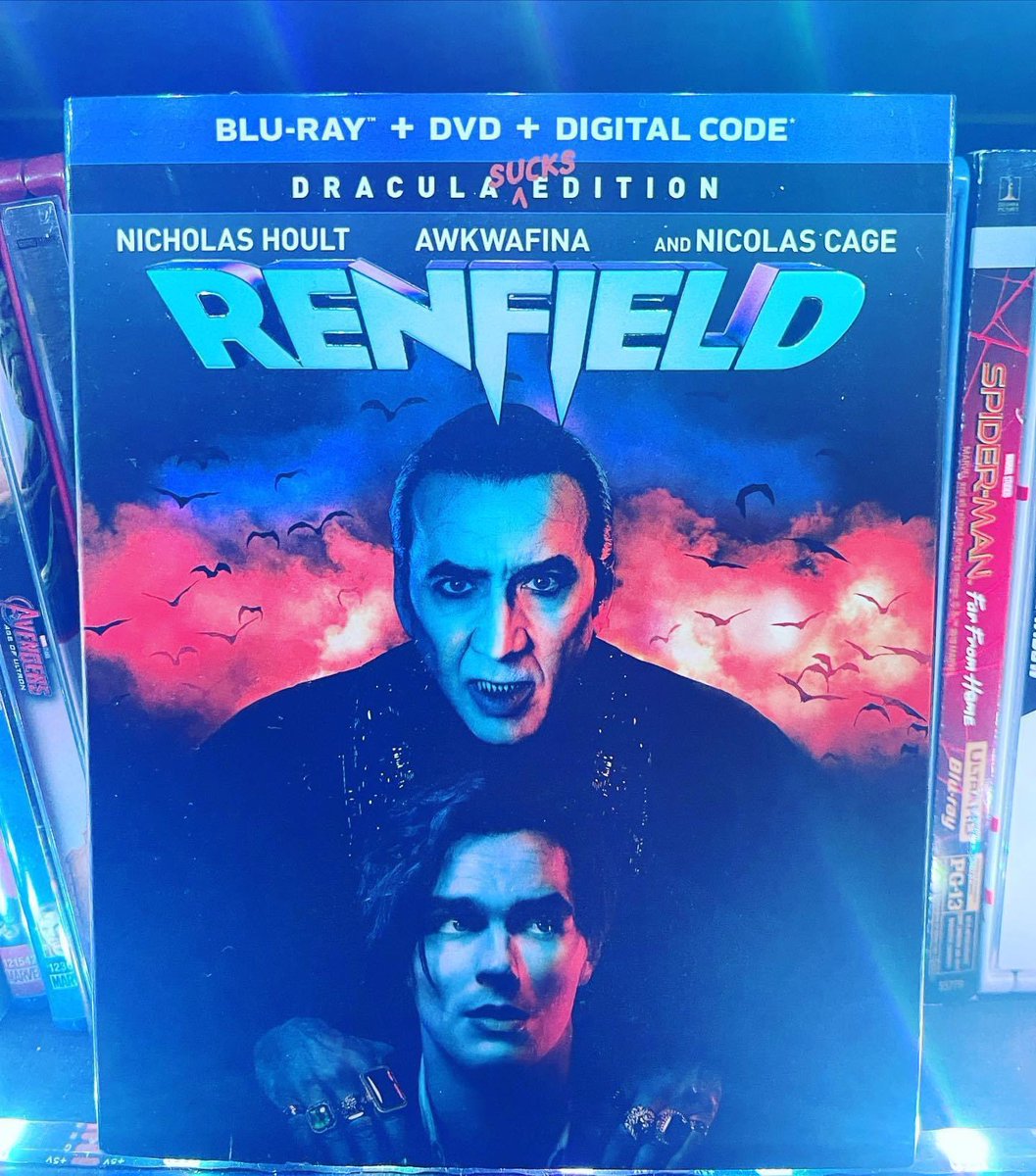 Renfield 

2023

#cinemenmoviepodcast #moviegoer #moviecollector #moviecollection #movienighteverynight #4k #bluraycollection #blurayaddict #bluraycollector #bluraylibrary #FILMFAN #filmislife #4kcollector #physicalmedia #savephysicalmedia #renfield #nicholashoult #awkwafina