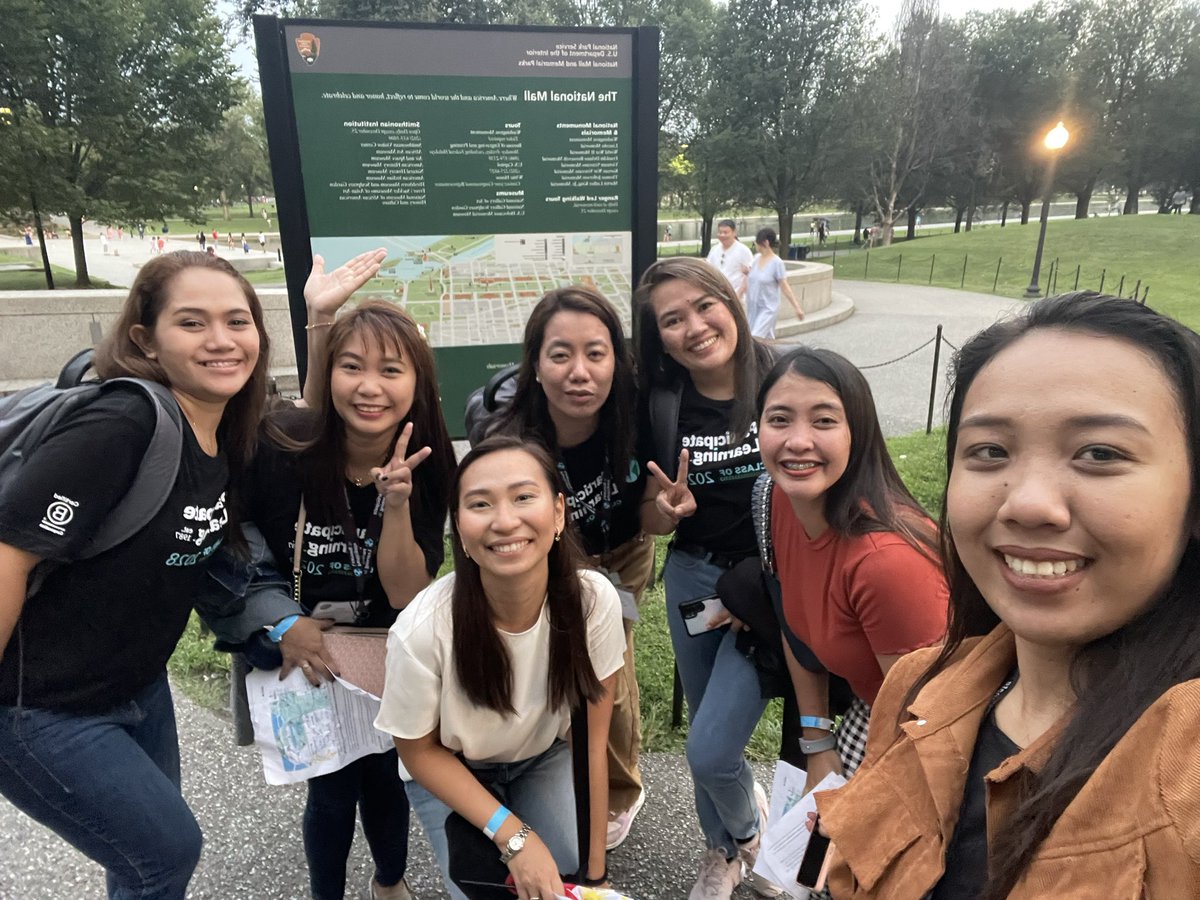 ParticipateLrng's tweet photo. The first #PLOrientation2023 scavenger hunt in D.C. was a success! 🎉 🗺️

Ambassador Teachers embarked on a thrilling journey, exploring monuments, landmarks, and buildings, all while picking up some fascinating U.S. history facts along the way. #UnitingOurWorld https://t.co/o30JyO4EcL