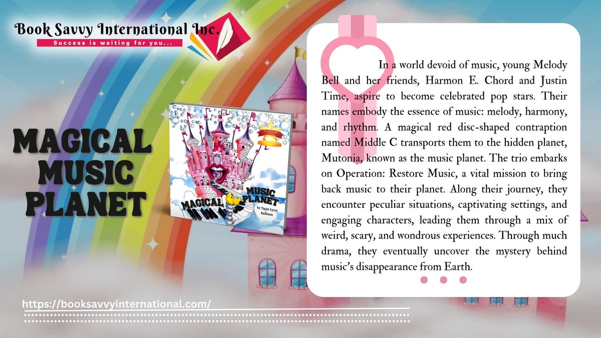 Booksavvy1990's tweet photo. Can you imagine a world without music? 
Immerse yourself in a world of wondrous experiences, special settings, and captivating characters as they journey through the unknown! https://t.co/KcRYAkhWmG