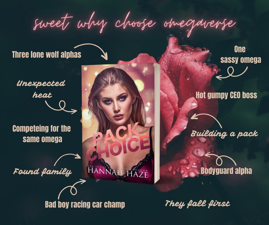 HannahHaze4's tweet photo. ***New release***

Pack Choice - a sweet why choose omegaverse - is available on KU and Amazon now

https://t.co/rf8VPrBW1O https://t.co/xc7NUuaGVm