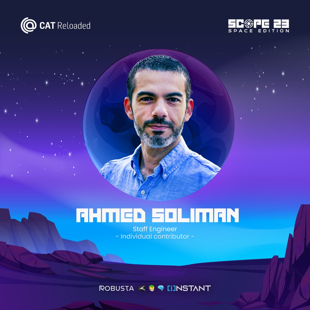 في حضور مميز معنا في نسخة الحدث لهذا العام، رحبوا معنا بالمهندس/ أحمد سليمان حيث سيقدم Session: How to grow as an Individual Contributor in Big Tech