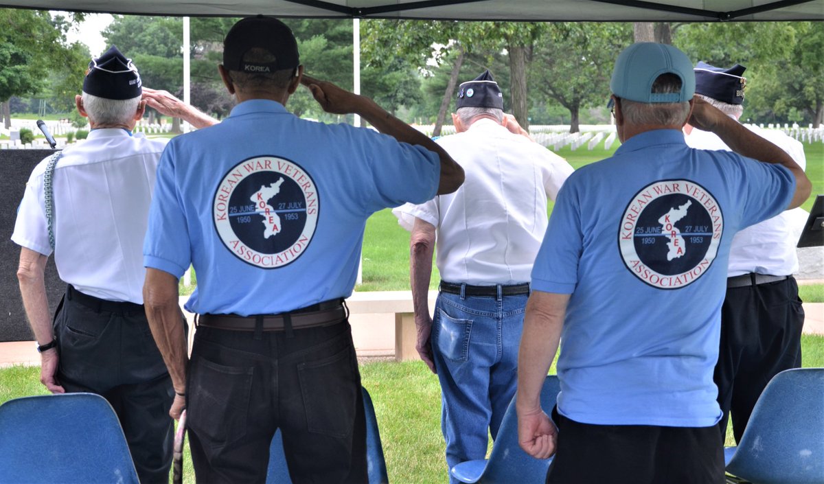 OPEN TO THE PUBIC - Korean War Veterans Association Quad Cities Chapter 168 will hold a ceremony to commemorate the 70th Anniversary of the Korean War Armistice Day on Thursday, July 27, at 10 a.m., at the Rock Island National Cemetery. #KoreanWar70 https://t.co/Ax6lEIY9Mp