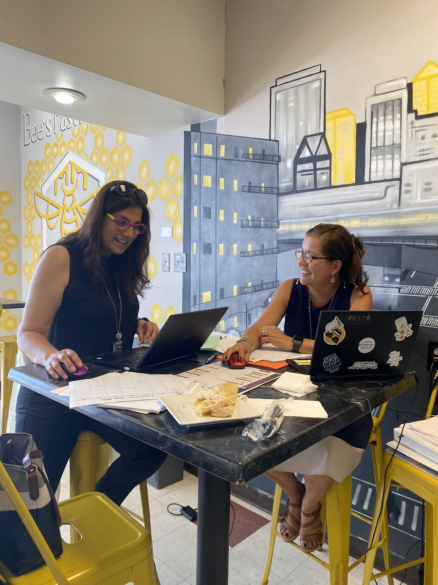BValdez_HHES's tweet photo. Counselor retreat ✅! Working to provide a comprehensive counseling program for our hornets! What a great nook we found to work at in #BeesPastryCafe 🇵🇷🐝☕️#letsdriphoney #SISDCounselors #TeamSISD #CounselorsAtTheHeights https://t.co/M89ktg4UUA