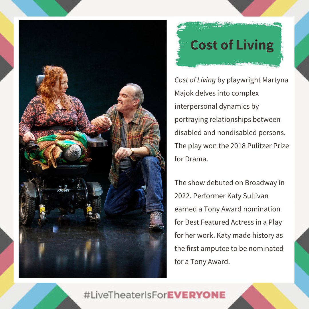 Today is National Disability Independence Day!

In honor of this day and Disability Pride Month, we want to highlight shows and individuals that have made lasting impacts with disability representation on #Broadway

#NationalDisabilityIndependenceDay #LiveTheaterIsForEveryone