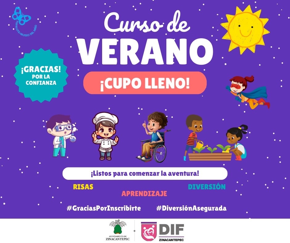 DIF_Zina's tweet photo. ¡Emoción en su máxima expresión! 💫 
Queremos agradecer de corazón a todos los que se inscribieron en nuestro Curso de Verano, ¡El cupo ya está lleno! 🌞🌊 https://t.co/ECXJkugGVs