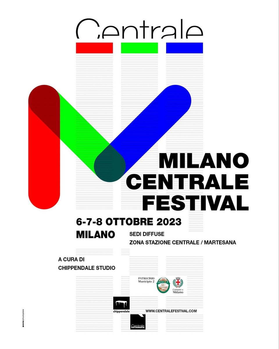 NASCE “MILANO CENTRALE FESTIVAL”

Dal 6 all’8 ottobre 2023 si terrà il “Milano Centrale Festival”, un progetto di <a href="/ChippendaleNet/">Chippendale Studio</a> , con la direzione artistica del critico d’arte <a href="/PanaroNet/">Luca Panaro</a> , in collaborazione con l’Associazione <a href="/CentraleFoto/">Centrale Fotografia</a> di Fano