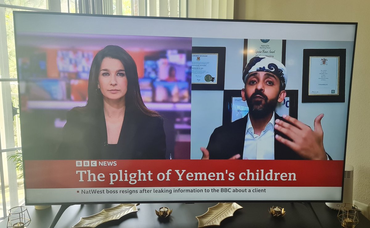 Very much appreciate the @bbcnews and <a href="/BBCYaldaHakim/">Yalda Hakim</a> highlighting the plight of #Yemen where it has often been called the forgotten conflict. Though there has been a significant deescalation, we're stuck in a state of political/military deadlock and a limbo of no war yet no peace