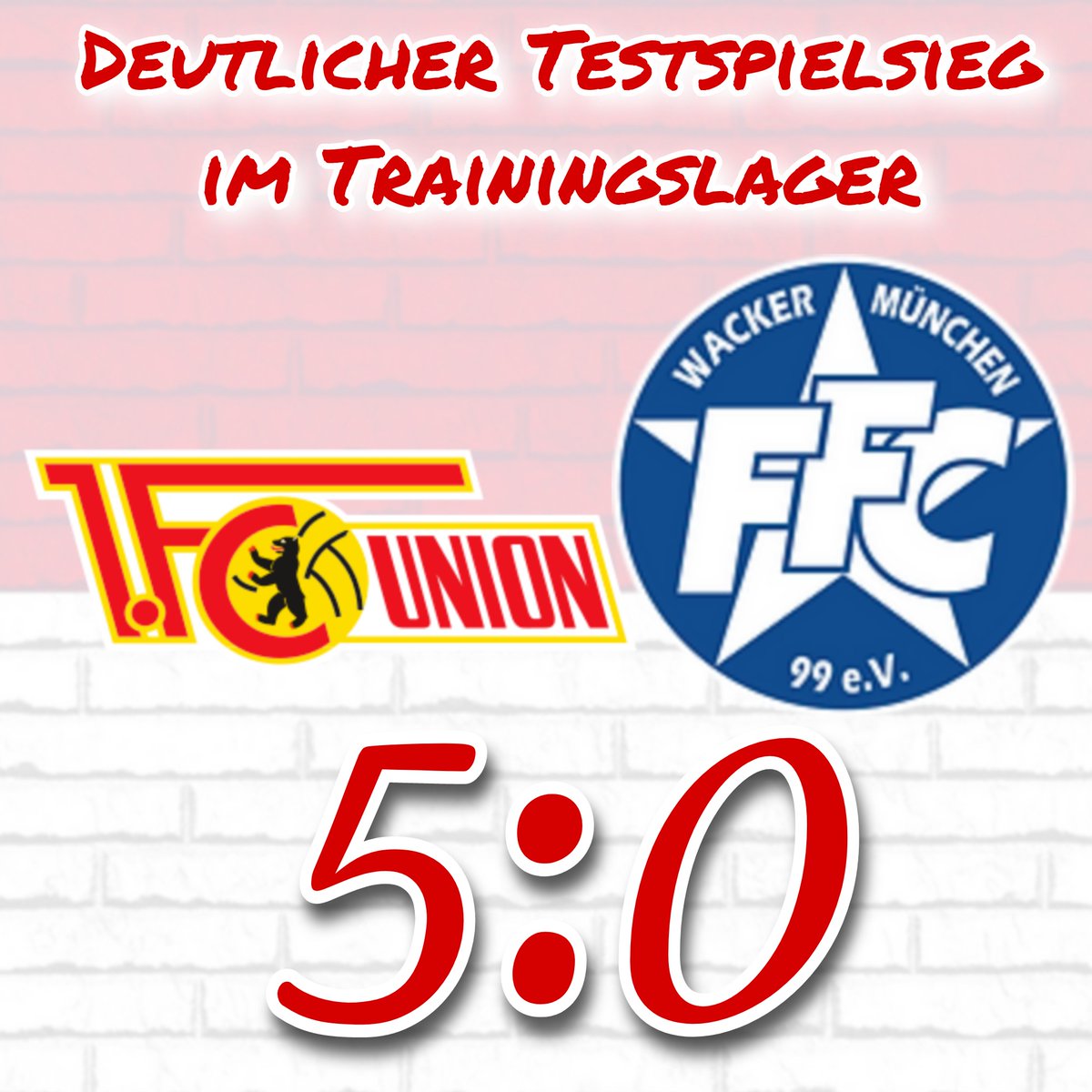 benni_1012's tweet photo. 🚨 Zweiter Sieg im zweiten Testspiel für die Frauenmannschaft von Union. Union spielt zu dem am Samstag gegen den Bundesligisten Nürnberg ❤🤍🔥 #fcunion #fcufrauen @fcunion @FFCWACKER99 https://t.co/gD1PSC37lX