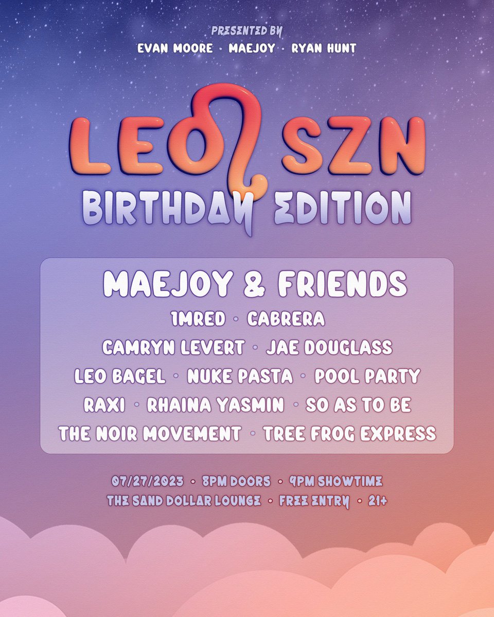 TOMORROW NIGHT WE CELEBRATE LEO SZN ♌️