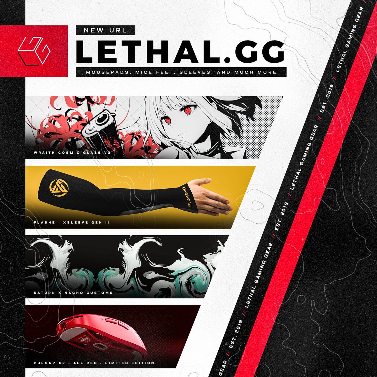 We have partnered with @Lethalgaminggr for the announcement of their websites new URL, lethal.gg!

To celebrate, one lucky winner will be chosen in 3 days to receive an LGG LA-1 Mouse!

To join:
1- Like &amp; Retweet
2- Follow us <a href="/ValorantUpdated/">Valorant Updates</a> &amp; @LethalGamingGr