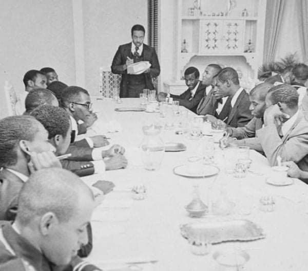 MuslimJournal1's tweet photo. Celebrating the "To Lead is to Serve" example of W Deen Mohammed - just months after becoming leader of his father's Nation of Islam - 1st Resurrection, setting the transition to the 2nd Resurrection https://t.co/L1lZ9Hwu4z