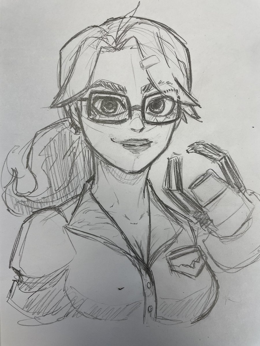 Artimicus's tweet photo. Partial sketch for another possible commission// She’s cute// #artshare #artmoots #art https://t.co/Ye7ggNnIHS