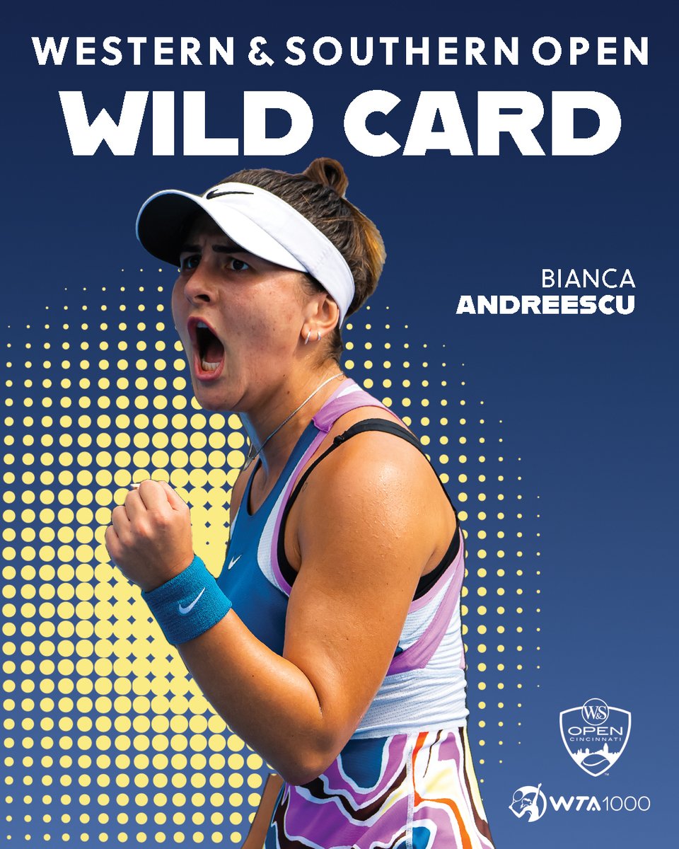 CincyTennis's tweet photo. Her second time at #CincyTennis, Bianca Andreescu won the 2019 US Open defeating Serena Williams in the final. In that same year she also reached a career-high ranking of No. 4 and was named the WTA Newcomer of the Year. https://t.co/16OGW6ozau