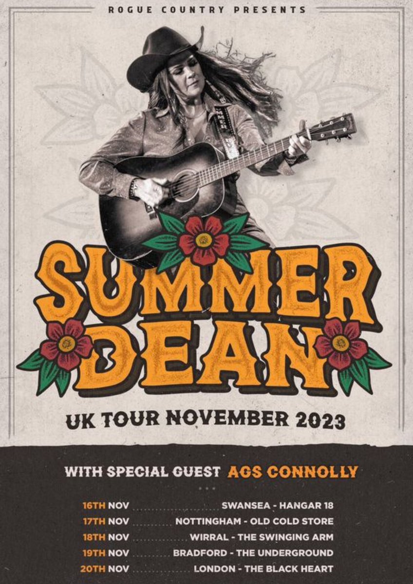 Announcing a UK solo tour November with @ConnollyAgs and @RogueCountryUK