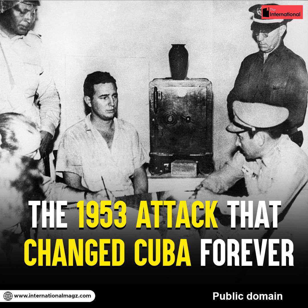 TheIntlMagz's tweet photo. Thread 👇🏻
#Onthisday (26 July) of 1953 the Moncada Barracks attack took place in Santiago de Cuba by a small group of revolutionaries led by Fidel Castro. The attack was intended to spark a popular uprising against the US-backed Cuban dictator Fulgencio Batista. https://t.co/oO112s8cB4