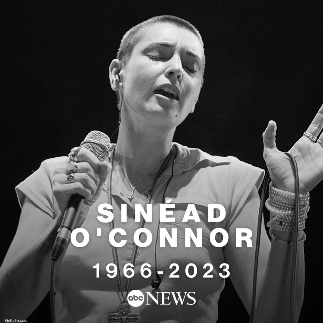 Sinéad O'Connor, the Irish singer-songwriter best-known for her hit version of the Prince song "Nothing Compares 2 U," has died at 56, her family confirms in a statement. #SineadOConnor  abcn.ws/44FaZUT