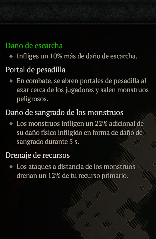 dgomezmars's tweet photo. Hola @BlizzardCSEU_ES 
el afijo "Drenaje de recursos" de mazmorra pesadilla también drena recursos en los ataques a melé no sólo con ataques a distancia. https://t.co/hllrYsJH2Q