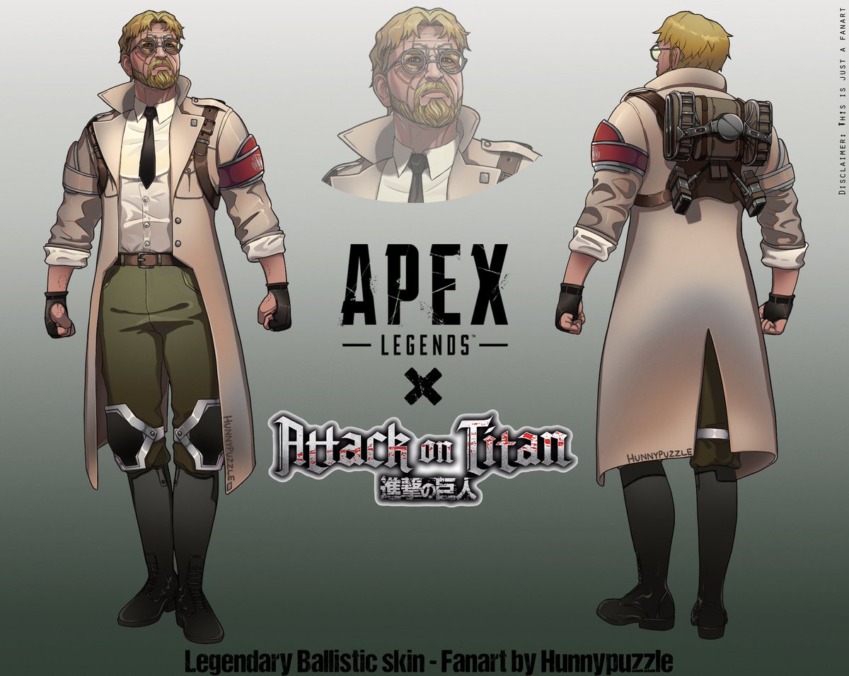 hunnypuzzle's tweet photo. Ballistic dressed as Zeke Yeager

[#aot #ApexLegends #snk #エーペックス #進撃の巨人 #AttackOnTitan #zekeyeager #ballistic ] https://t.co/Cw6Y7cYDmP