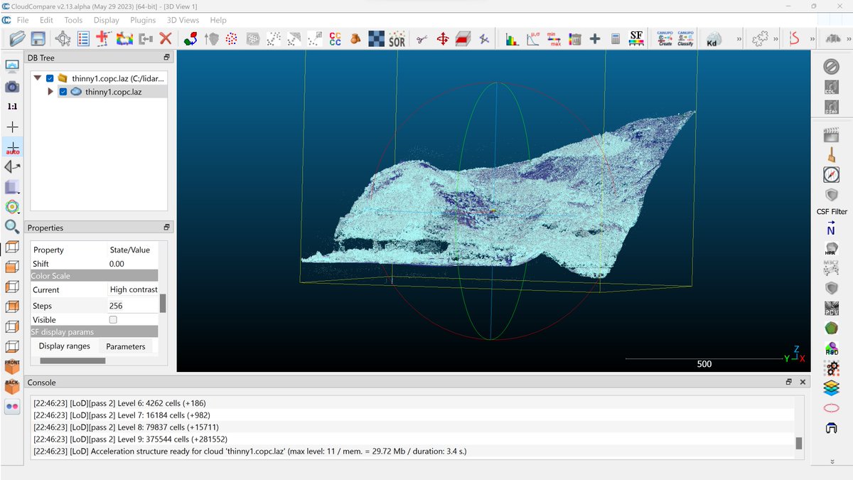 📢🇫🇷 🇬🇧 🇪🇸 🇵🇹Nouveau chapitre du tutoriel 'Traitement de nuages de points LIDAR HD de l'IGN avec QGIS 3.32' dans sigterritoires.fr! Comment coloriser un fichier LIDAR à partir d'une orthophoto avec CloudCompare shorturl.at/egqEJ