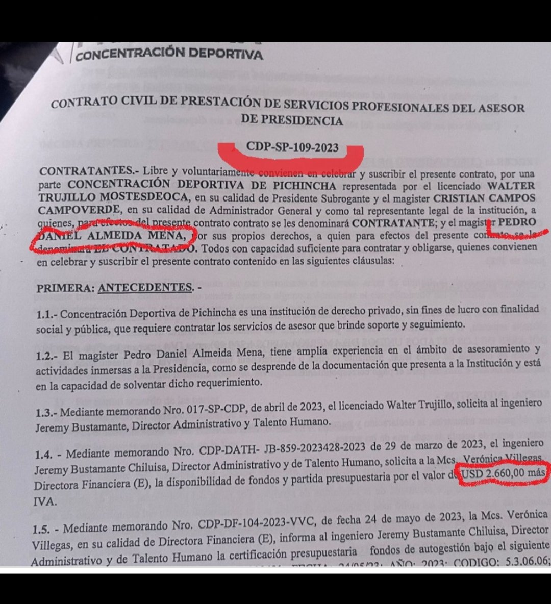 Svallejo9's tweet photo. TeamPichincha contrata presidentes de asoc que le apoyan

El directivo es adhonorem, aún así cobran sueldos de locura pero para deporte no hay, peor para cumplir @SDQuito_Oficial, se puede @DeporteEc ?

Actuales pdte cobran mucha plata @HerediaCarla sobran recursos en ajedrez ? https://t.co/fu9vMRt7XO