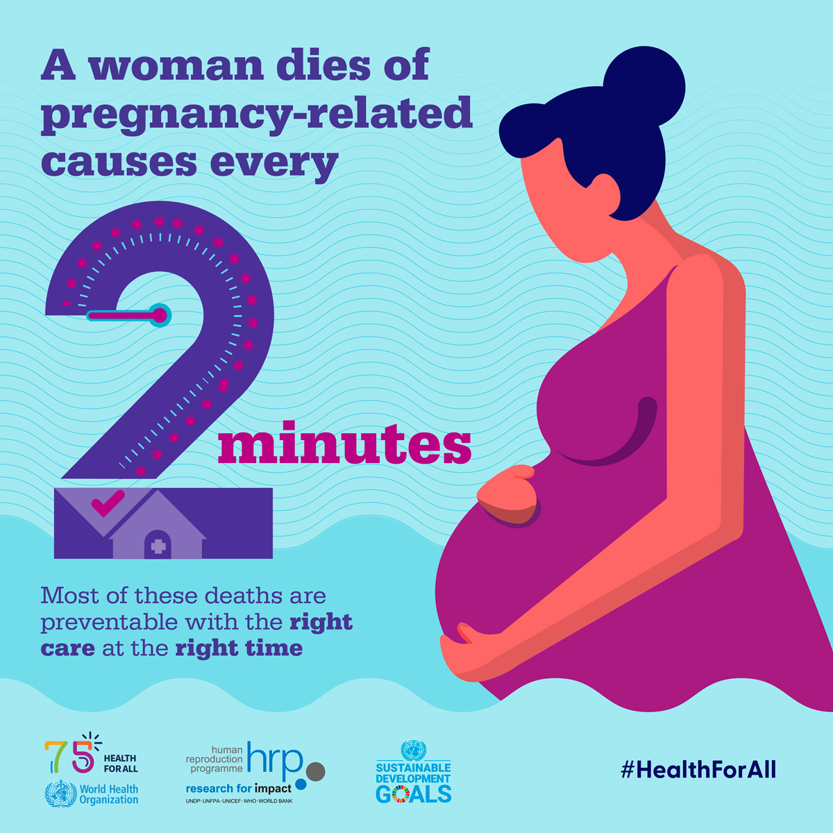 United Nations (@un) on Twitter photo Every 2 minutes, a woman dies during pregnancy or childbirth.
Most could be saved with the right care, at the right time.
Women need quality, respectful healthcare before, during, and after pregnancy and childbirth. bit.ly/3lLG4UZ #HealthForAll via <a href="/WHO/">World Health Organization (WHO)</a> Every 2 minutes, a woman dies during pregnancy or childbirth.
Most could be saved with the right care, at the right time.
Women need quality, respectful healthcare before, during, and after pregnancy and childbirth. bit.ly/3lLG4UZ #HealthForAll via <a href="/WHO/">World Health Organization (WHO)</a>