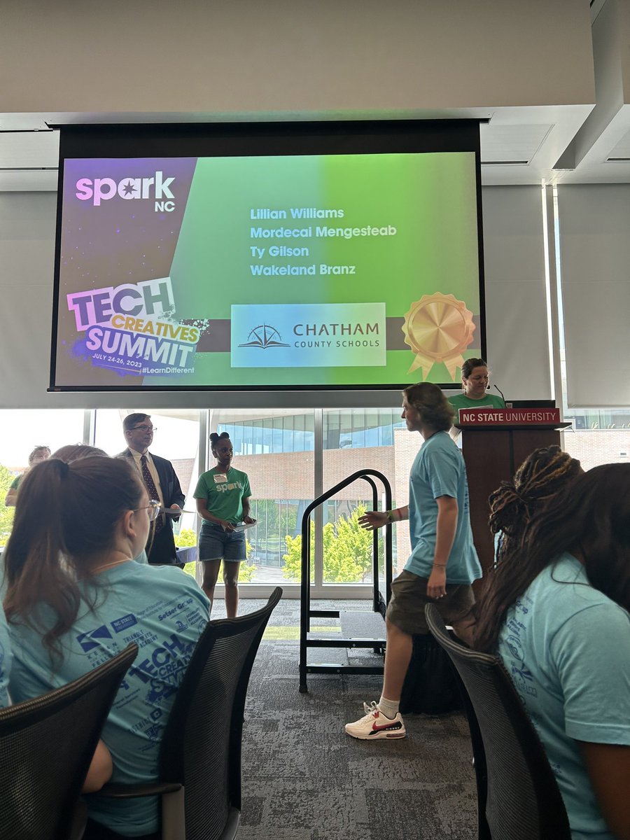 CTE_Chatham's tweet image. Congratulations to our students that attended the Spark NC Tech Creative Summit! Our students received recognition for their innovative work, creativity and contribution. We are so proud of these outstanding students! @ChathamCoSch