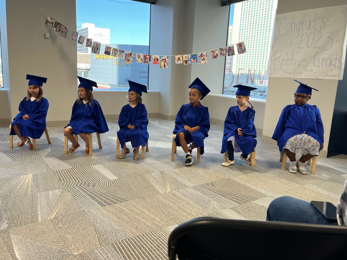 We LOVE a good graduation at @GuildEducation and today we had our tiniest one yet! Cheers to the graduates of our Beehive Preschool!