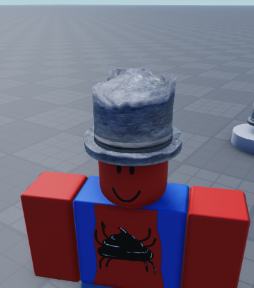 Darkpoo_'s tweet photo. #RobloxUGC the top hat made out of a rock idk... errrmmm.. uhh... "ROK HAT"..! :) https://t.co/Zb5togSRYs