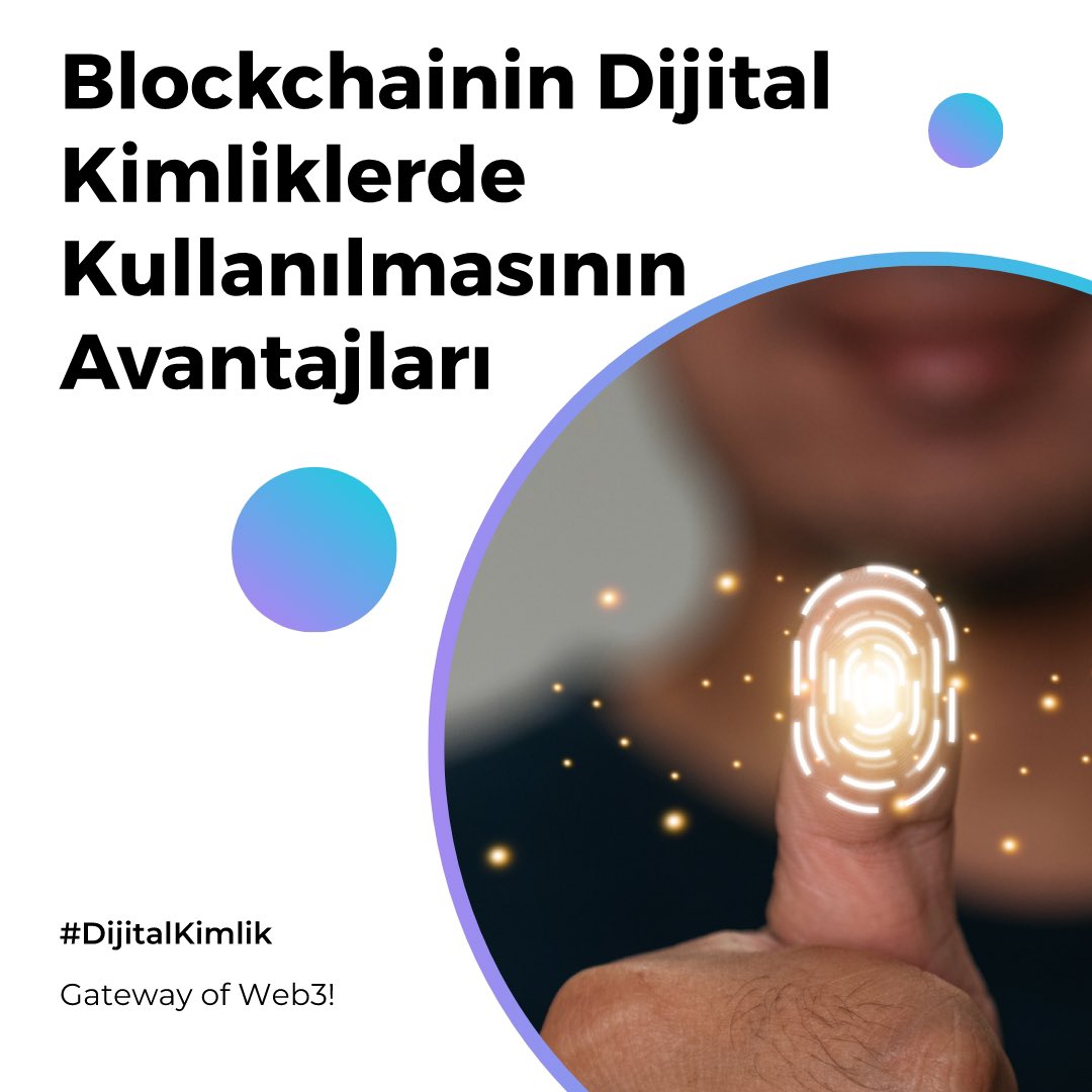 ⁉️ Blockchainin Dijital Kimliklerde Kullanılmasının Avantajları
- 🔗

#trioblockchainlabs #blockchain #web3 #Blokzincir #DijitalKimlik