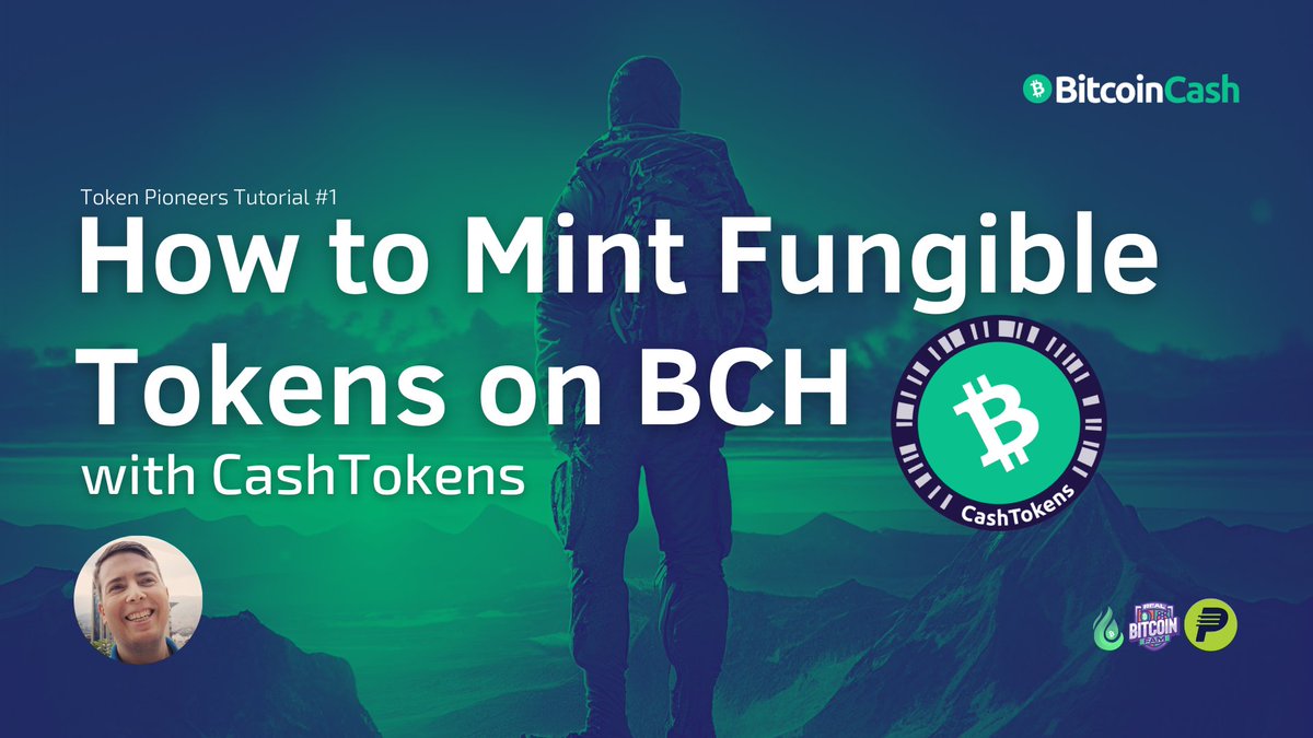 BCHWorks's tweet photo. Mint your First CashTokens on #BitcoinCash! 🚀🔥

Learn how to mint your first fungible tokens with #CashTokens on #BCH with this tutorial.

This is Token Pioneers Tutorial 1. 🥳🎉

Many more to come. 

Let's keep building #Bitcoin Cash!

🏁START HERE

https://t.co/idhM9yq9w8 https://t.co/CzueN8fab3