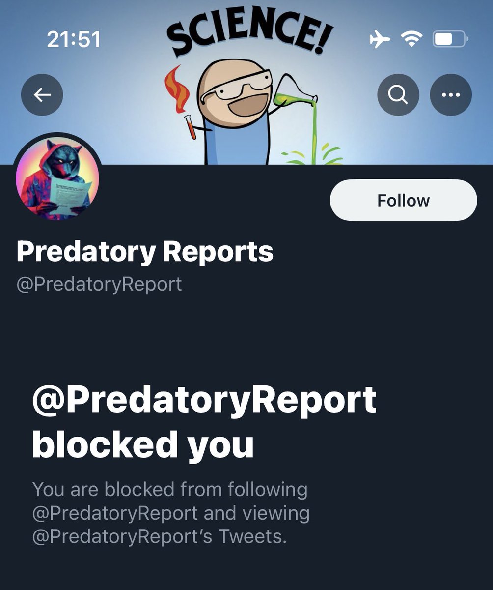 All I did was ask them to show their work. <a href="/PredatoryReport/">Predatory Journals</a>
